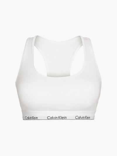 Calvin Klein Underwear HU938091 | Calvin Klein Modern Cotton Plus Size Női Bralette Fehér